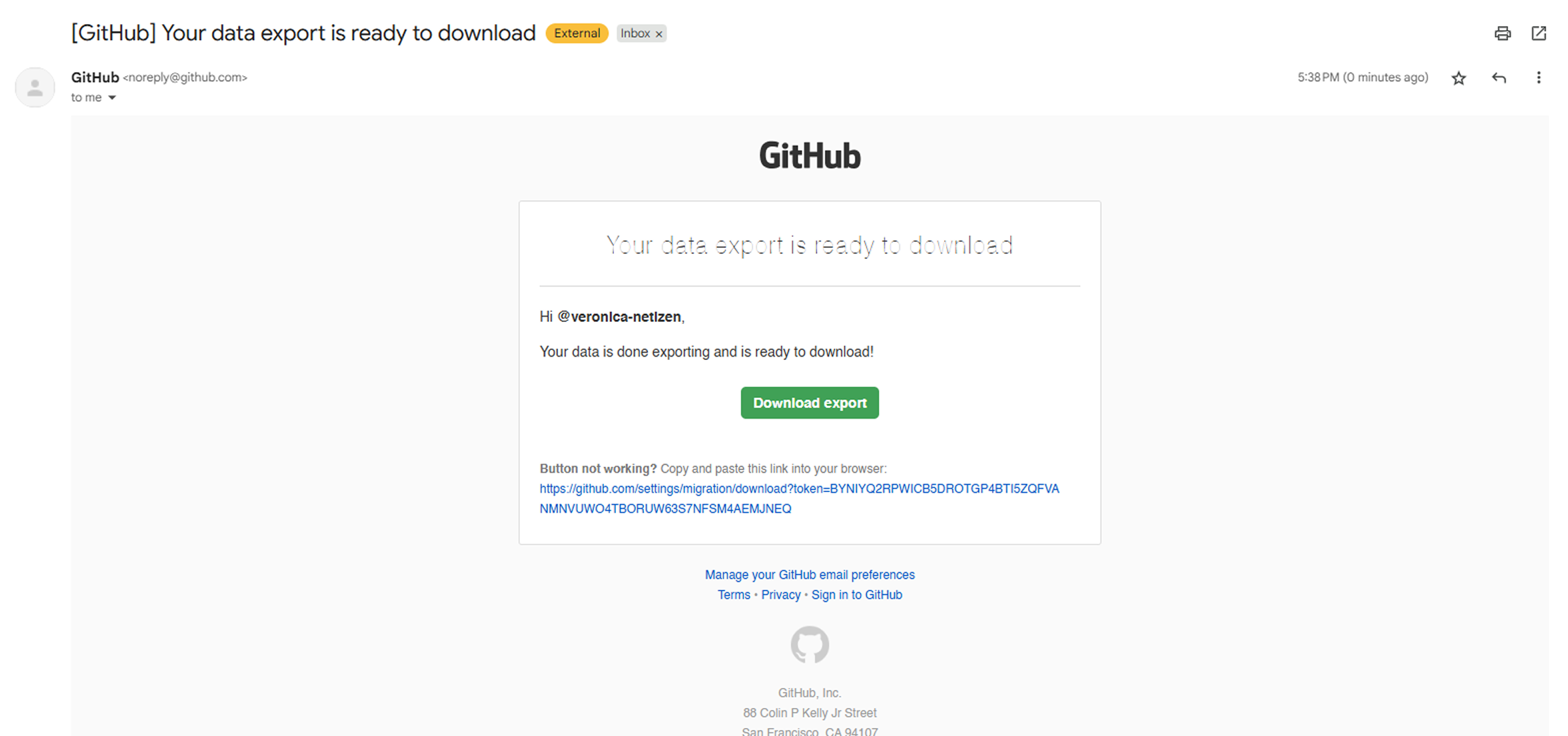 Step 4. Download Export